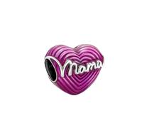 PHCLASY Mamá Charms Abalorios Dangle Charm Colgante Compatible Europeo Pulsera Collar Cuentas Plata de Ley 925