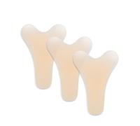 PHCOMRICH Camel Toe Corrector, Seamless Camel Toe Hider, Reusable Anti Camel Toe Silicone Insert, No Camel Toe Underwear Guard, Cameltoe Concealer Cover 3 Pack (forma Y), beige, L