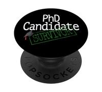 PhD Candidate Survivor Doctorado Médicos Graduación PopSockets PopGrip Adhesivo