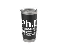 Phd Cargando, Por Favor Espere Disfraz de Estudiante de Doctorado Vaso térmico de acero inoxidable de doble pared