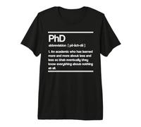 Phd Definiton Shirt Doctorate Graduation Gifts Camiseta Premium