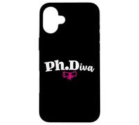 PhD Graduate PhD Doctorado Femenino Doctorado Graduación Doctorado Estudiante de Carcasa para iPhone 16 Plus