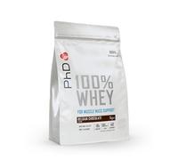 PhD Nutrition 100% Whey Protein en polvo 1kg Tarta de fresas - Proteína en polvo con BCAA y 19g de proteína por ración para la reconstitución muscular