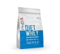 PhD Nutrition Diet Whey Protein 1kg Chocolate Blanco Deluxe, Proteína de Suero con 16g de Proteína por Porción y BCAAs, Bajo en Azúcar y Calorías, Low-Carb