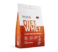 PhD Nutrition Diet Whey Proteína en polvo 2kg Caramelo salado - Polvo alta en proteínas para apoyar la dieta con 20g de proteína por porción, Informed Protein (el diseño del envase puede variar)