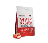 PhD Nutrition Proteína de suero en polvo 500 g, fresa - con 25 g de Informed Protein por porción, enriquecida con bacterias lácticas bien toleradas