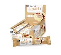 PhD Nutrition Smart Bar Barra de Proteína Chocolate Blanco 12 x 64g - Snack alto en proteínas con 20g de proteína y bajo en azúcar, Barra de proteínas amigable con los macros.