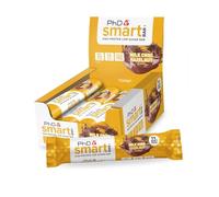PhD Nutrition Smart Bar barritas de proteína 12x64g Chocolate con LECHE y avellana - Snack proteico con 22g de proteína y bajo en azúcar para una buena macronutrición