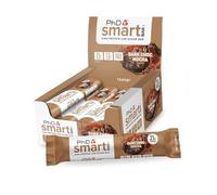 PhD Nutrition Smart Bar barritas de proteína 12x64g Chocolate negro y moca - Snack proteico con 21g de proteína y bajo en azúcar para una buena macronutrición