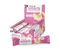 PhD Nutrition Smart Bar barritas de proteína 12x64g Tarta de cumpleaños - Snack proteico con 20g de proteína y bajo en azúcar para una buena macronutrición