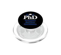 PhD Perseverance Hard Work Determination Graduate PopSockets PopGrip para MagSafe