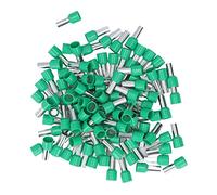 Phefop 100pcs Green Island Redonda Tubo Terminal End Engarzado AWG 6 Cable Eléctrico E16-12 Copper Kit de Conector