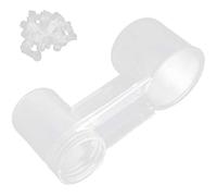Phefop 20pcs Alimentador de Agua de Aves Pet Bird Woming Fountain para Loro Crestado Myna con Cubierta a Prueba de Polvo Se Adapta a la Mayoría de Las Botellas de Mineral