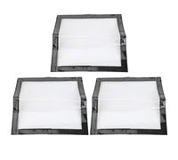 Phefop 3 Fundas Protectoras de PVC para Señuelos de Pesca con Cinta de Gancho y Bucle, Fundas Transparentes de Almacenamiento de Cebo de 7,9x3,9 Pulgadas para Cucharas de Anzuelos de