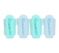 Phefop 4 Dedales para Tejer, Guías de Plástico para los Dedos para Tejer Hilo, Tipo Bucle de Alambre para un Uso Cómodo, Herramienta Portátil de Bricolaje para Suéteres, Regalo para