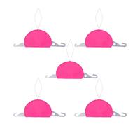 Phefop 5 Enhebradores de Agujas Flexibles, Enhebradores de Costura de Plástico para Hacer Joyas, Herramientas de Enhebrado de Agujas 3 en 1 para Coser, Manualidades, Fabricación de (Rosa roja)