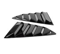 Phefop Ajuste Clásico de la Rejilla Negra Brillante para el Borde de Ventilación para Camaro 2016-2020, Material de ABS Ligero, Previene Rasguños, Viene en par, Instalación Simple