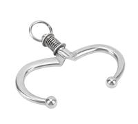 Phefop Alicates de Nariz para Ganado, Abrazadera de Anillo de Nariz de Toro de Acero Inoxidable con Cadena, Herramienta de Tracción de Diseño Grande, Manejo de Ganado para Uso en Granjas de Vacas