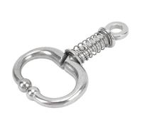 Phefop Alicates de Nariz para Ganado, Abrazadera de Anillo de Nariz de Toro de Acero Inoxidable con Cadena, Herramienta de Tracción de Diseño Grande, Manejo de Ganado para Uso en Granjas de Vacas
