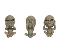 Phefop Alien -auto -ir ir 3 Paquete, Clips de Resina Rotativos Rotativos Extraíbles para Aberturas de Automóviles, Fatiga Facilitadora, Adecuada para Regalos/interiores de Automóviles