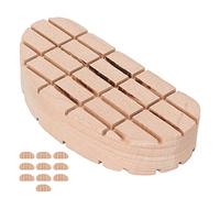 Phefop Almohadillas de Madera para Pezuñas de Caballo, 10 Unidades, 11 X 5 X 2 Cm, Diseño Súper Grueso y Transpirable para Recuperación de Pezuñas de Caballo de Vaca, Cuidado de de Herrador