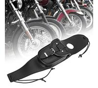 Phefop Bolsa de Tapa del Tanque de de Cuero PU Negro, un Bouch de Acilo Suave y Resistente a Dar para Tarjetas de Dinero, Viaje Corto, Fácil Instalar Todos los Modelos de Motocicletas de Motocicletas