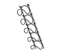 Phefop Botellero Montado en la Pared, Toallero de Hierro Forjado, Elegante Almacenamiento de Vino para Decoración del Hogar, Ideal para Organización de Cocina, Capacidad para hasta 5 Botellas