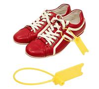 Phefop Brida Autoblocante Rosa con Función Desechable para Zapatos y Bolsos, Brida con Cremallera para Cable de 195mm, 100 Uds. (Yellow)