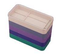 Phefop Caja de Almacenamiento de Piezas de Reloj de Plástico de Primera Calidad, Organizador de Cuentas de 5 Capas para Manualidades y Herramientas, Diseño Redondo para Uso en el Hogar, la Escuela y