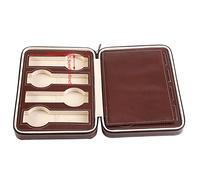 Phefop Caja de Almacenamiento para Relojes de 8 Rejillas, Estuche Coleccionista de Viaje de Piel Sintética, Organizador Ligero para Uso Doméstico y de Viaje (Café)