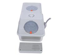 Phefop Caja de de Gato Extra Grande Box de Acero Inoxidable Caja de de Gato Flip Tapa Superior Diseño de Entrada de Entrada Prevención de Salpicaduras Altas Paredes 60 X 40 X 15 Cm con (Gris Claro)