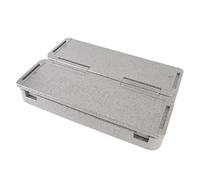 Phefop Caja Portadora de Alimentos Portátiles Bolsa de Refrigerador Aislada 60L Gran Capacidad Térmica para Acampar Al Aire Libre de Pesca de Playa (Gray)