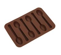 Phefop Cake Chocolate Mo, Molde de Silicona Antiadherente con Forma de Cuchara para Hornear para Niños, Fácil Desmoldar y Decorar con Chocolate, Ideal para Adornos de Pasteles y Galletas ((cuchara))