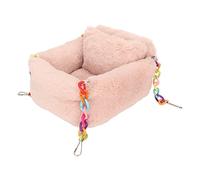 Phefop Cama Colgante para Hámster, Hamaca con Cadena para Hámster, Cama Colgante de Forro Suave con Almohada Pequeña, para Animales Pequeños como Loros Chinchillas (S)