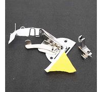 Phefop Carpeta para Máquina de Coser con ángulo de Doble Pliegue, Pie para Encuadernación de Acero Inoxidable, Entrada de 28 Mm, Salida de 7 Mm para Máquinas de Coser Industriales y por Computadora,