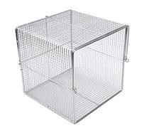 Phefop Caso de Esterilización de Instrumentos Cesta de Desinfección Resistente a Alta Temperatura para Suministros de Laboratorio Square de Acero Inoxidable 200x200x200mm (200 * 200 * 200mm cuadrado)