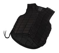Phefop Chaleco Protector Ecuestre Adulto Equitación Protección Corporal Espuma de Nailon Chaleco con Reducción de Golpes Negro XL para Entrenamiento de Equitación, Escolarización y Uso Ecuestre