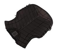 Phefop Chaleco Protector Ecuestre Adulto Equitación Protección Corporal Espuma de Nailon Chaleco con Reducción de Golpes Negro XL para Entrenamiento de Equitación, Escolarización y Uso Ecuestre
