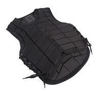 Phefop Chaleco Protector Ecuestre Adulto Equitación Protección Corporal Espuma de Nailon Chaleco con Reducción de Golpes Negro XL para Entrenamiento de Equitación, Escolarización y Uso Ecuestre