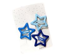 Phefop Clips de Cabello de Star Snap, Resina Plástico, Diseño Hueco Apelación, Opciones 3 Colores, Bodega Segura, Accesorios Versátiles, Barretas Cabello Color Mixto para Mujeres, Dama, Niñas,