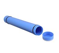 Phefop Cómodo Tubo de Cartel Impermeable con Diseño de Cubierta Giratoria, Tubo de Cartel con un Documento de Gran Capacidad para Dibujos, Obras de Arte, Planos, Tarjetas (Blue)