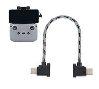 Phefop Controlador Remoto de ángulo Derecho de 15 Cm Tipo C a Tipo C Cable de Datos para Air 2 y Mini 2 con una Transferencia de Imagen Más Rápida, Hecho de Nylon