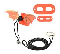 Phefop Correa de Lagarto Ajustable, Arnés de Dragón Barbudo, Chaleco para Caminar de Cuero Artificial Suave a Prueba de Escape, con ala, Lindo Sombrero de Navidad, Conjunto de Bufanda, (Orange)