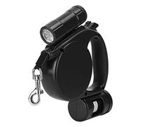 Phefop Correa Retráctil para Perros, Correa Extensible 3 en 1 de 4,5 M con Luz LED Dispensador de Bolsas para Caca Cinta de Nailon Reflectante Freno de una Mano para Perros Pequeños y Medianos de
