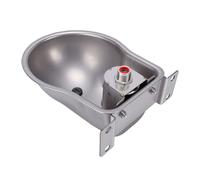 Phefop Cuenco de Agua Automático para Ovejas, Cuenco de Agua para Cabras de Acero Inoxidable, Bebedero para Ganado Autollenado, 9 X 6,5 X 4 Pulgadas, Dispensador de Fácil de Limpiar para Uso en