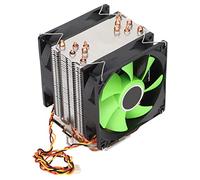 Phefop Disipador CPU 90mm Contacto Directo 6 Tubos de Calor 38 CFM 20 DB con Cojinete Hidráulico para LGA 1155 1156 1366 2011 AM2 AM3 (ventiladores duales)