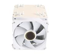 Phefop Disipador CPU de Aire Blanco, Torre Doble, 6 Tubos de Calor, 2000RPM, 48CFM, 22dB, para LGA 775 1150 1151 1155 1156 1200 1700 1356 1366 AM4 AM3 FM1 AM2