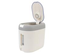 Phefop Dispensador de Arroz 10 kg Contenedor Sellado para Almacenamiento de Arroz y Harina con Tapa de Prensa y Taza Medidora Organizador de Cocina para Alimentos Secos
