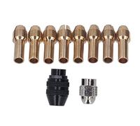 Phefop Drill Chuck Collet Set para una Alta Precisión de Chuck sin Llave para Artesanos Profesionales