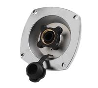 Phefop Entrada de Agua de Ciudad para RV con Válvula de Retención, | Conector de Manguera Duradero Resistente a la Oxidación, Llenado Eficiente para Autocaravana Furgoneta ATV Yate, Brida de